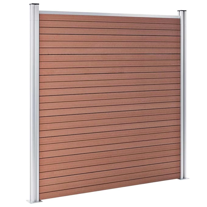 vidaXL - Schutting - 180x186 - cm - HKC - bruin
