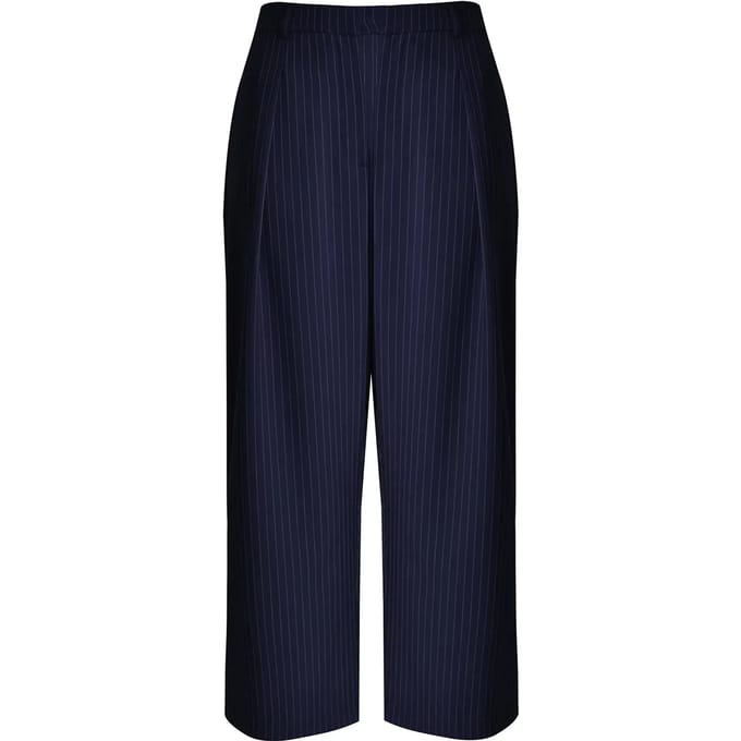 Gestreepte damesbroek Mat Fashion Wide Leg