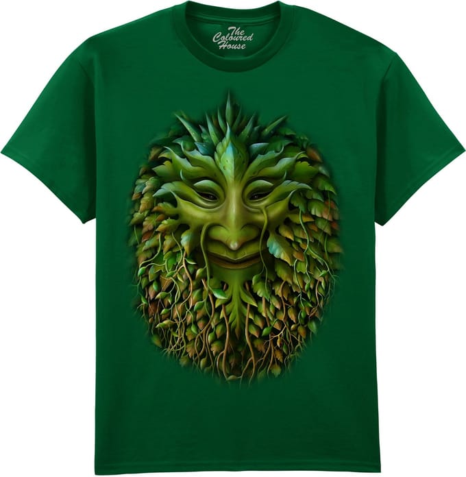 Green Man The Coloured House T-shirt XL