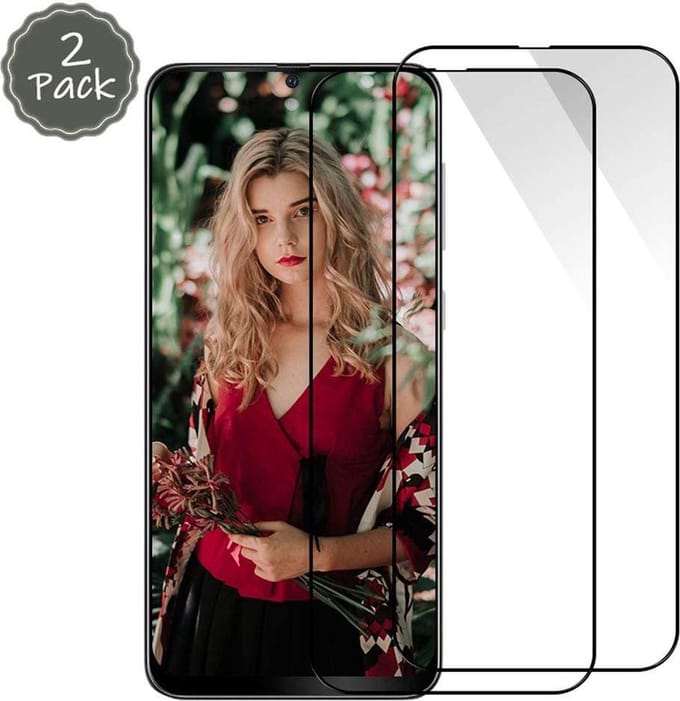 2x Full Cover Screenprotector Geschikt Voor: Samsung Galaxy A51 Screen protector Glazen Gehard - Volledig Scherm Tempered Glass