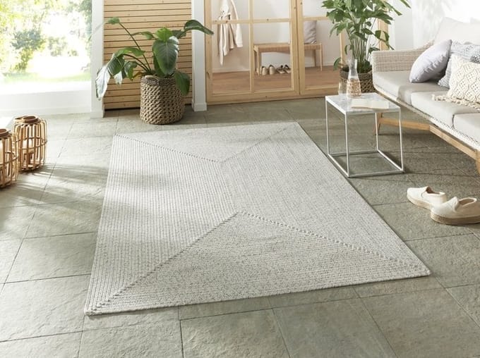 Flycarpets Binnen & Buitenkleed vloerkleed - Trenzado - Licht Gemeleerd - 80x150 cm