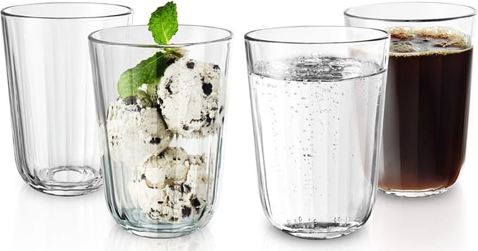 Eva Solo - Glas Facet 340 ml Set van 4 Stuks - Glas - Transparant -