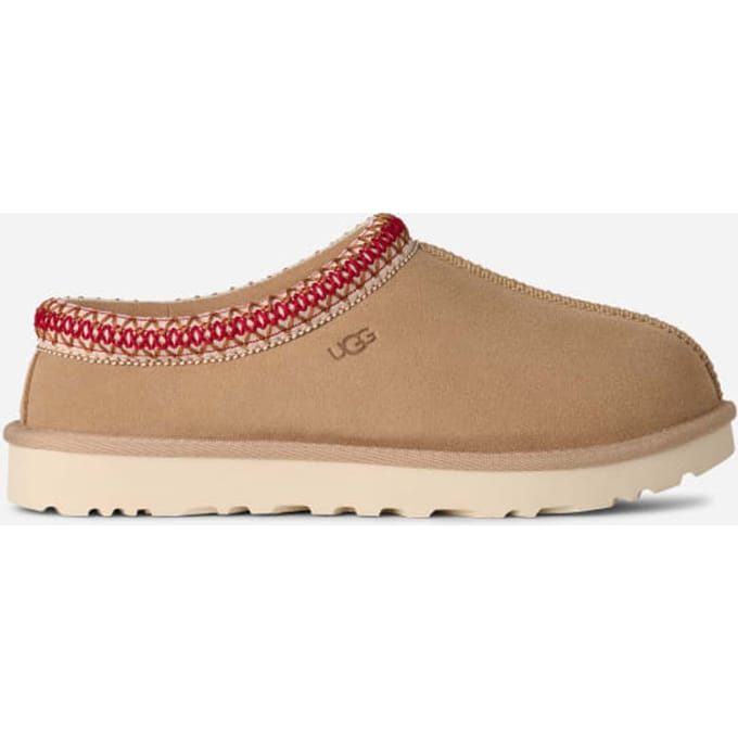 UGG® Tasman II for Women in Sand/Dark Cherry, Size 10, Suede/Polyester