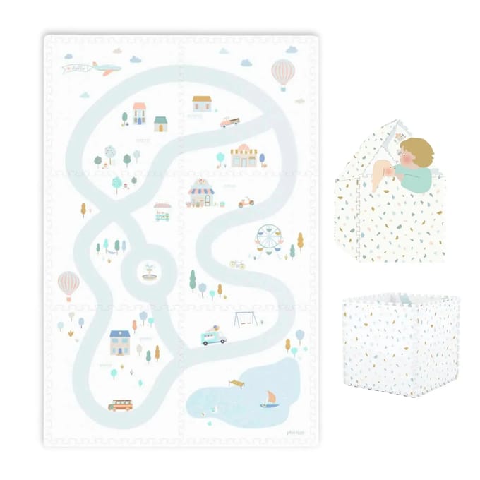 Tapis de jeu puzzel en huisje Play&Go Village