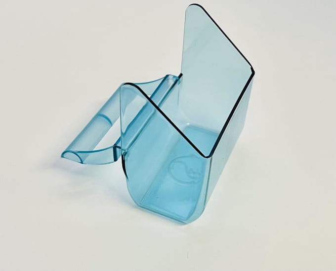 Blauw klepbakje - Voerbakjes