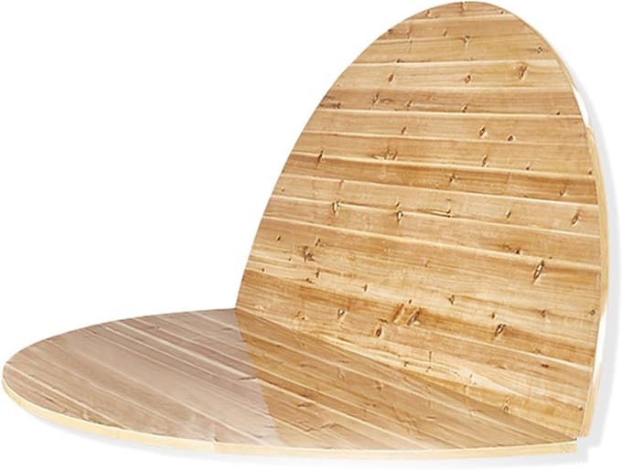 Rond Tafelblad - Houten Blad - Eettafel Gebruik - Opvouwbaar Ontwerp - 150 cm Diameter - Houtkleur