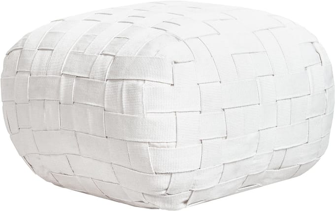 BODLA - Buitenpoef - Gebroken wit - 50 x 50 cm - Synthetisch materiaal