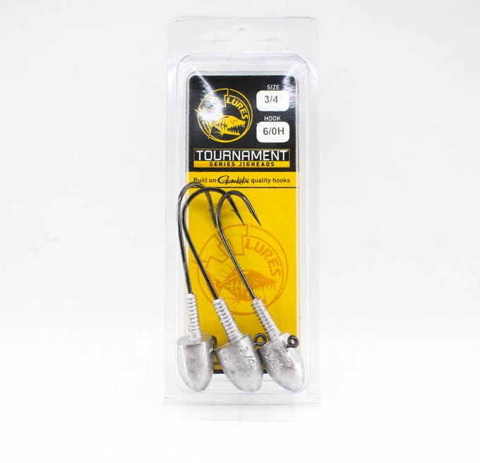 Tackle Tactics TT Tournament Jig Head 3/4 oz 6/0H 3/pak (0114) yellow