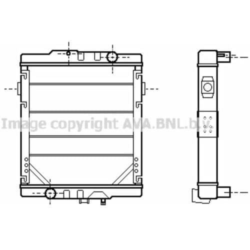 Radiator, motorkoeling HIGHWAY AUTOMOTIVE RE2049