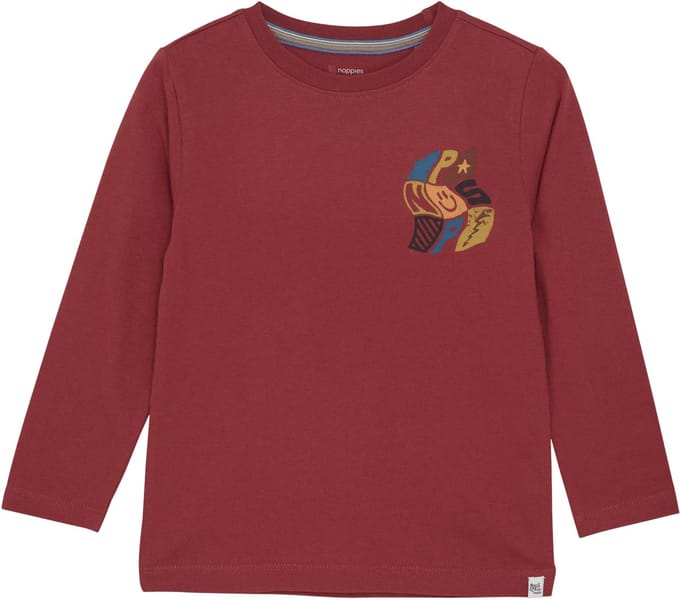 Noppies T-shirt Robbins - Red Ochre - Maat 104
