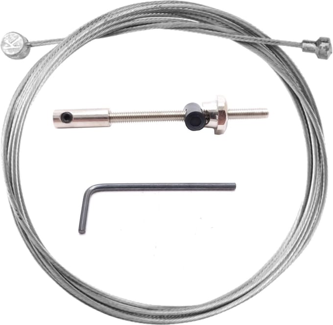 Falkx RVS binnenkabel trommelrem - fiets - 2m - zilver - ton en peer nippel