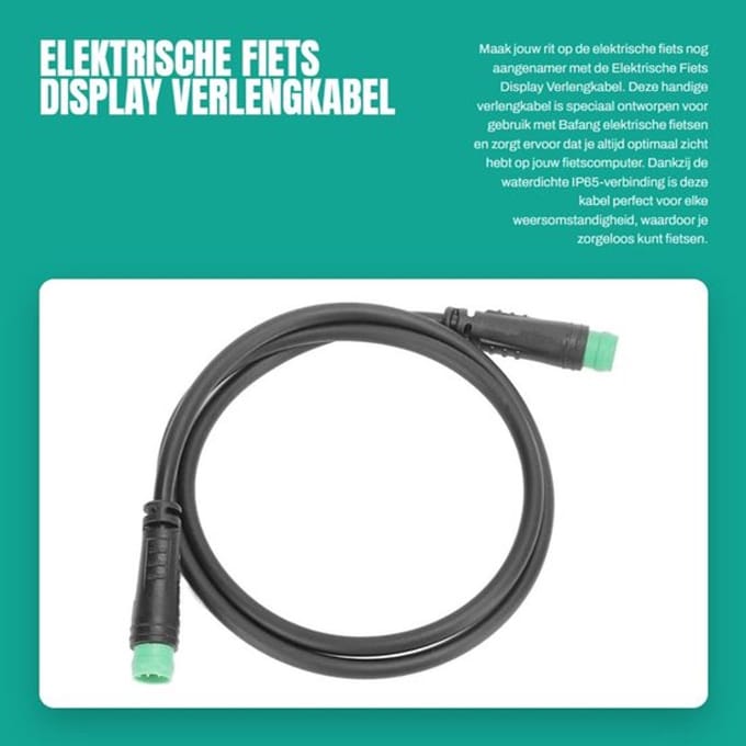 By shayne - Elektrische Fiets Display Verlengkabel - Waterdichte 5