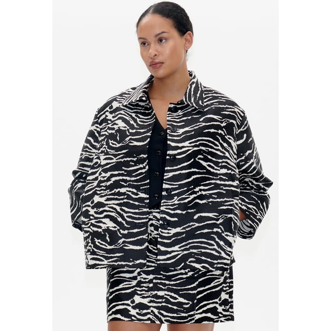 Baum und Pferdgarten Bessie Jacket Black Whisper Zebra Taglia: 44 | Blazers Outlet | Donna | Nero
