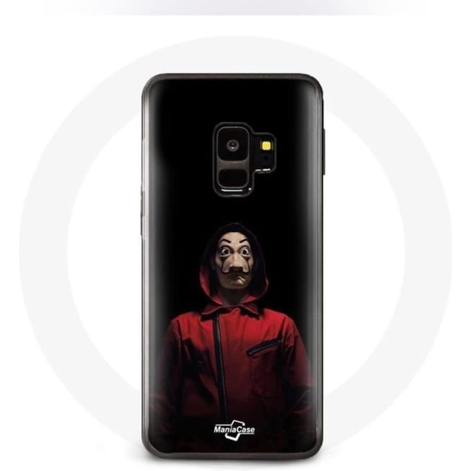 Coque - La casa de papel - Samsung Galaxy S9 - Souple - Noir - Masque noir