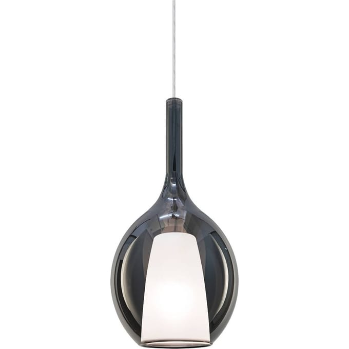 Ideal Lux hanglamp Kalique 2, rookgrijs, Ø 18 cm