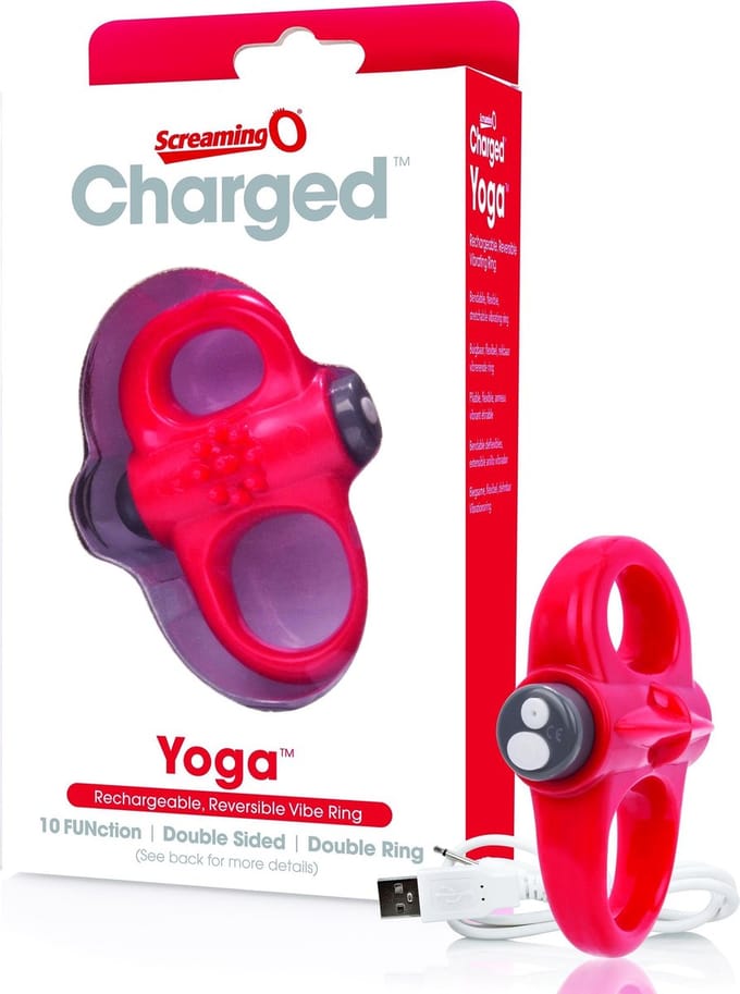 The Screaming O - Charged Yoga Vibe Ring Rood