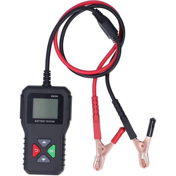 Batterijtester 6V 12V 24V 3 in 1 Professionele Auto Batterijen Levensduur Test BM550 black