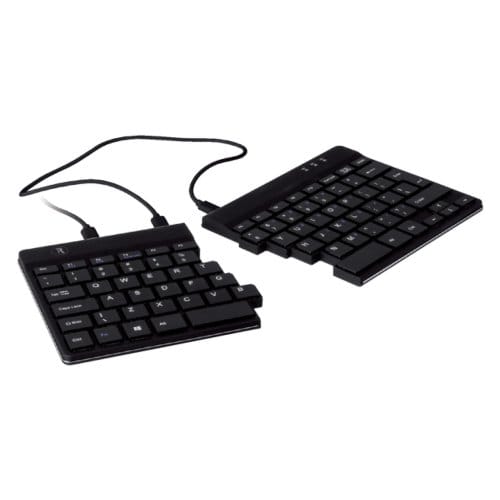 R-Go Split - Ergonomisch Toetsenbord - Pauze-indicator - Gesplitst - Ultradun - US QWERTY - Zwart