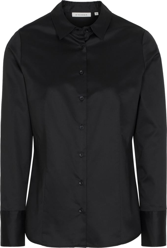 ETERNA dames blouse modern classic - zwart