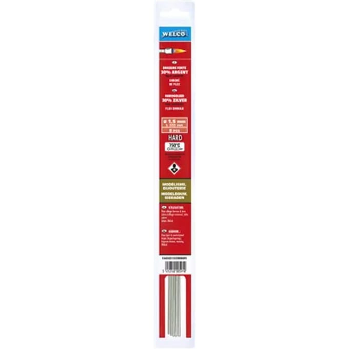 Welco Hardsoldeerstaven Koper/ijzer 30% Ag 5 Stuks