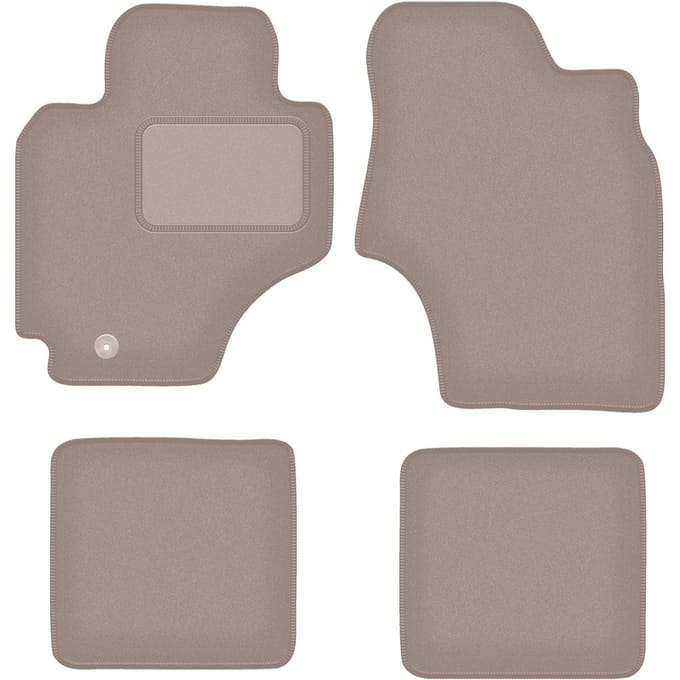 Beige velours matten voor: Toyota RAV4 II 3-deurs pre-facelift (2000-2003)