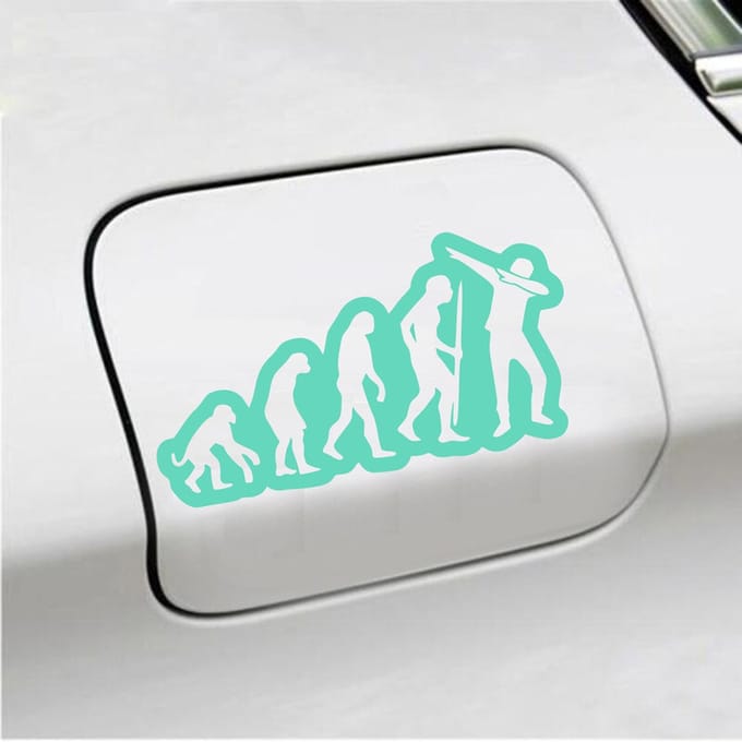 Bumpersticker - Dab - 7,7 X 14,8 - Mint