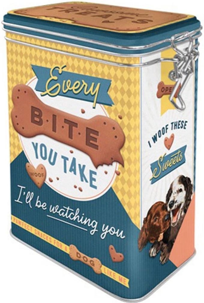 Every Bite You Take Dog Treats.  Bewaarblik met clipsluiting.