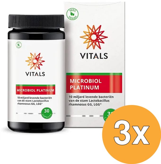 3x Vitals Microbiol Platinum (30 capsules)