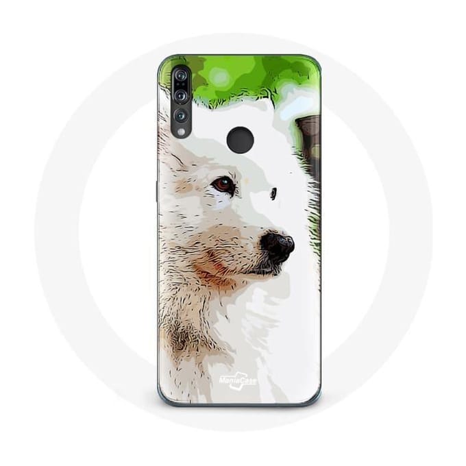 Coque - Huawei - P30 Lite - Chien Samoyède - Souple - Blanc - Protection blanc
