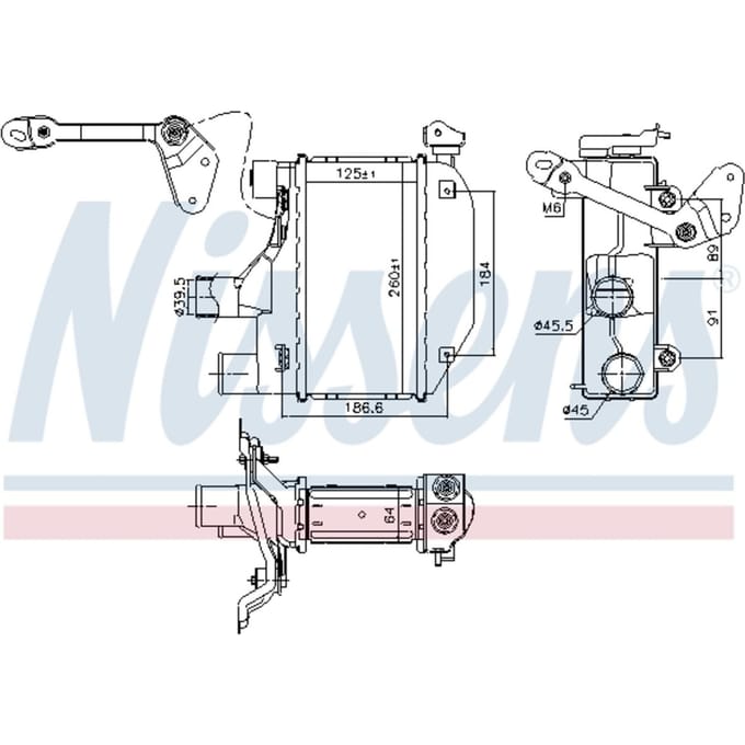 Intercooler NISSENS 96164