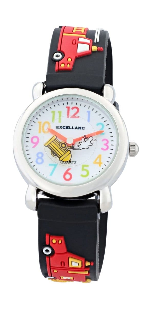 EXCELLANC Excellanc kinderhorloge zilverroze, Mineralglas