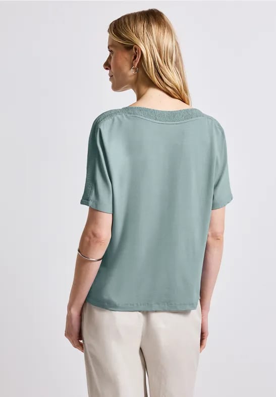 Shirt met gestructureerde kraag