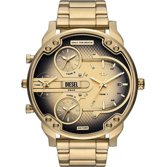 Diesel MR. DADDY SLIM Heren Horloge 54 mm - Goudkleurig