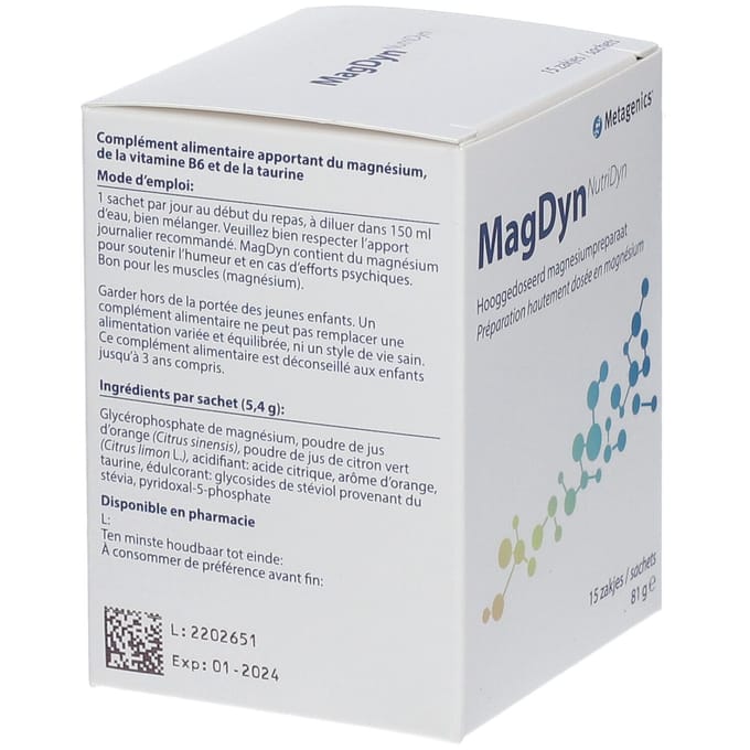 Metagenics MagDyn Magnesium + Vitamine B6 15 Zakjes