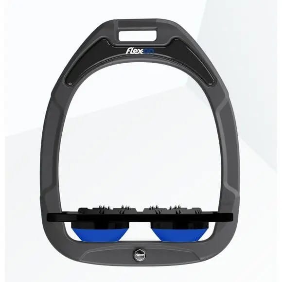 Platte Ultra Grip Beugels Antraciet/Zwart/Blauw Flex-On Green Composite