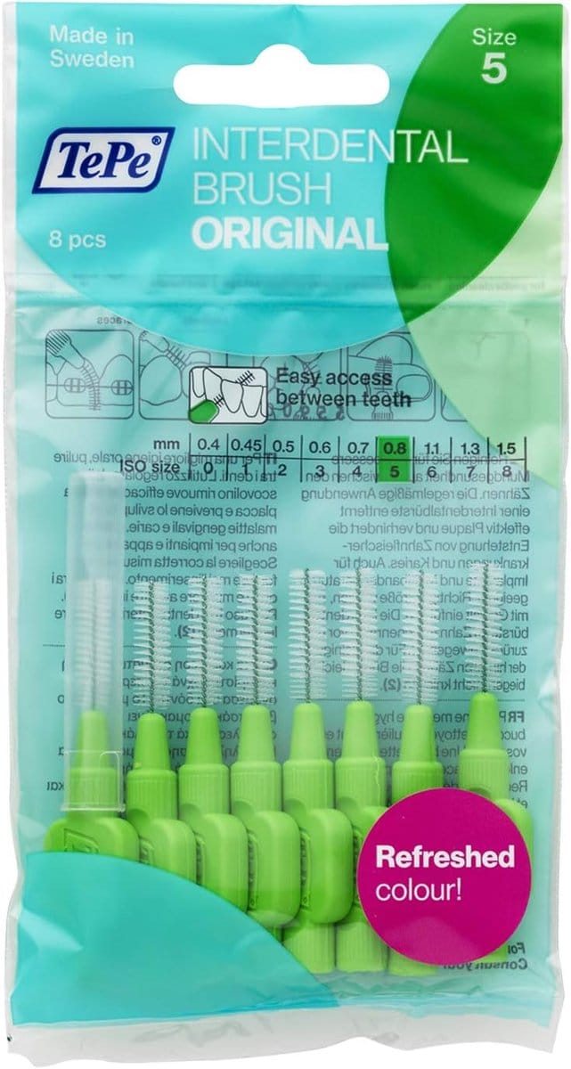 Interdentale Borstels Groen 0.8 mm - Size 5