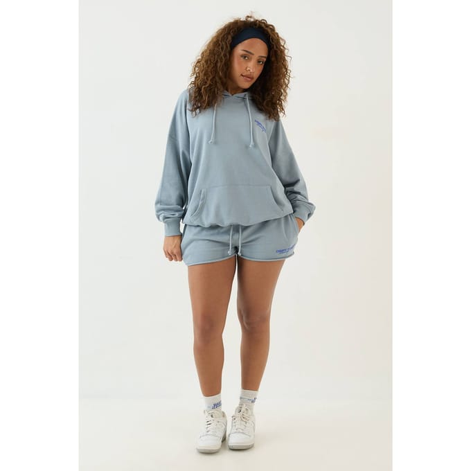 Dames Dsgn Studio Training Club Lichtgewicht Sweat Short | Slate Blue | Maat: Medium