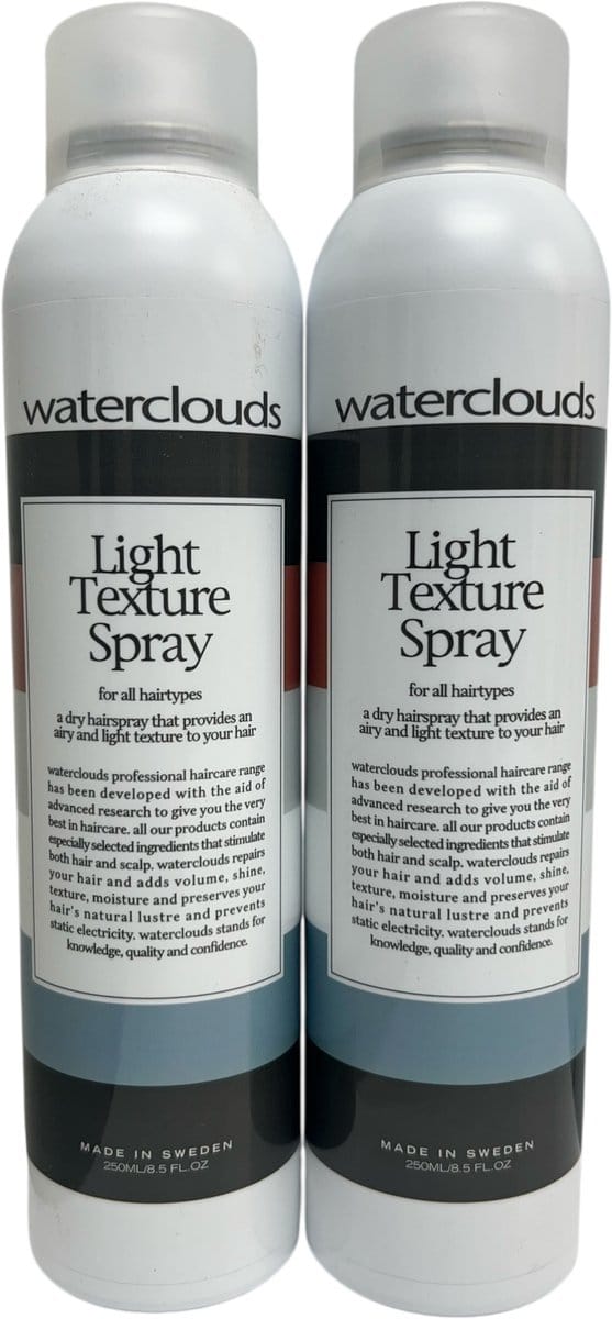 2 x Waterclouds Light Texture Spray á 250 ml