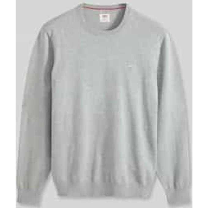 regular fit sweatshirt van katoenmix