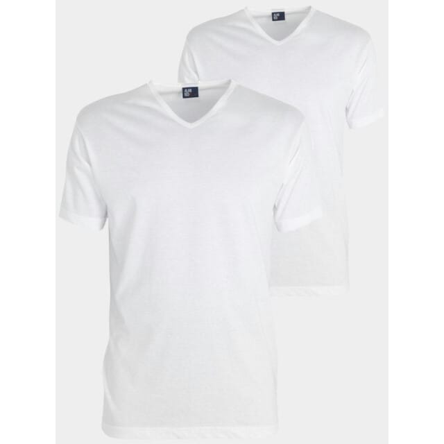 Alan Red Vermont T-Shirt V-Hals Wit (2Pack) - Maat XXL - Heren - Basic T-shirt