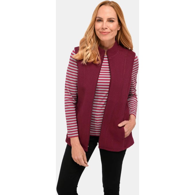 Goldner Jersey vest Comfortabel gestructureerd jersey vest