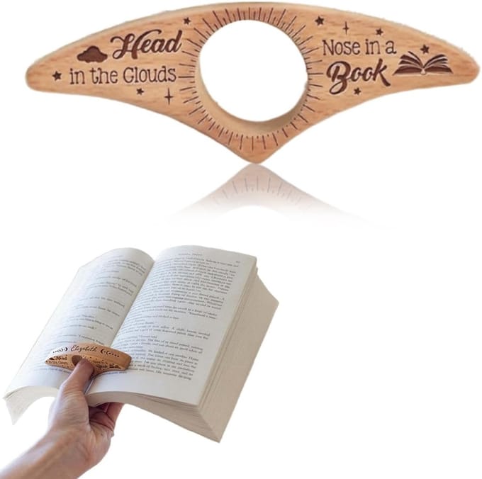 Boekhouder met Duimring - Pagina Markering - Lezen Onderweg - Ergonomisch Ontwerp - Compact Formaat
