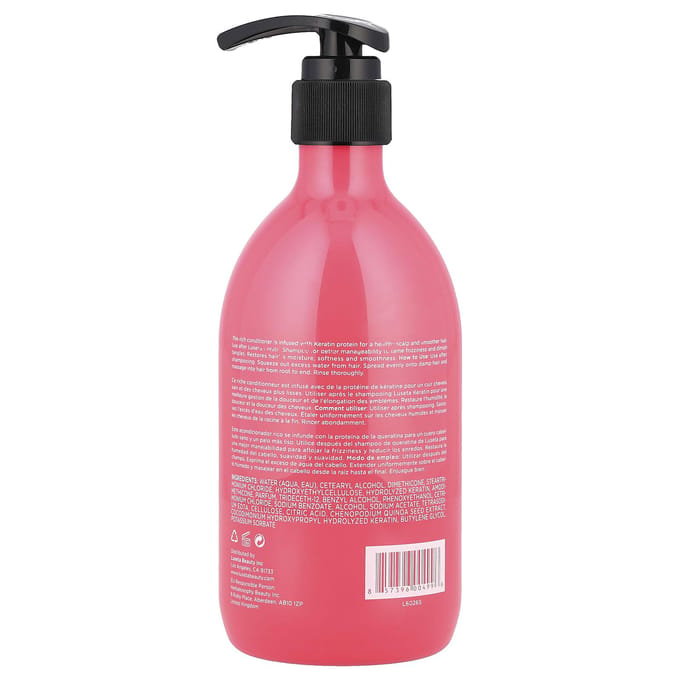 Luseta Beauty, Keratin, Conditioner, 16.9 fl oz (500 ml) pink
