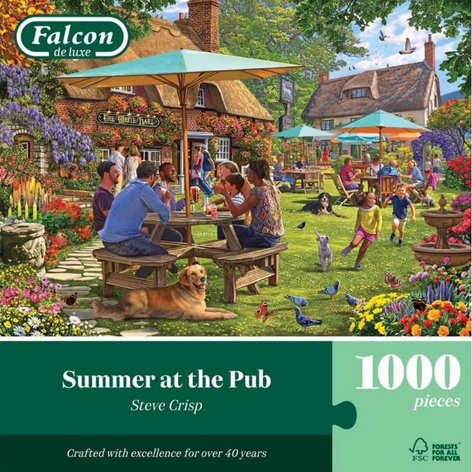 Zonnige Dag in de Pub - 1000 Stuks Legpuzzel