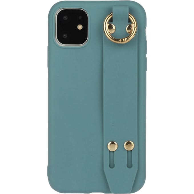 Comfycase iPhone 12 Mini Strap Holder Case Blauw