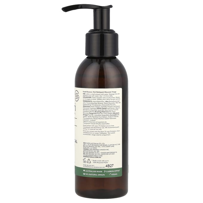 Sukin, Nettoyant Moussant pour le Visage, 4,23 fl oz (125ml) gray