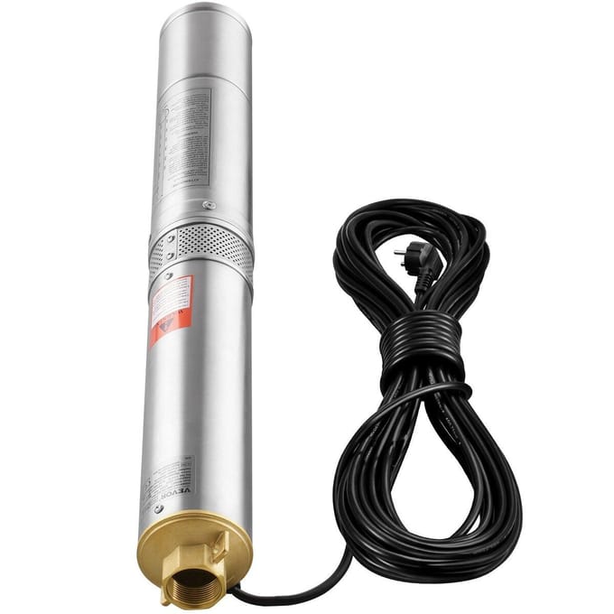 Dompelpomp voor Diepe Put Roestvrij Staal Waterpomp 750W 230V 7,1 m³/u