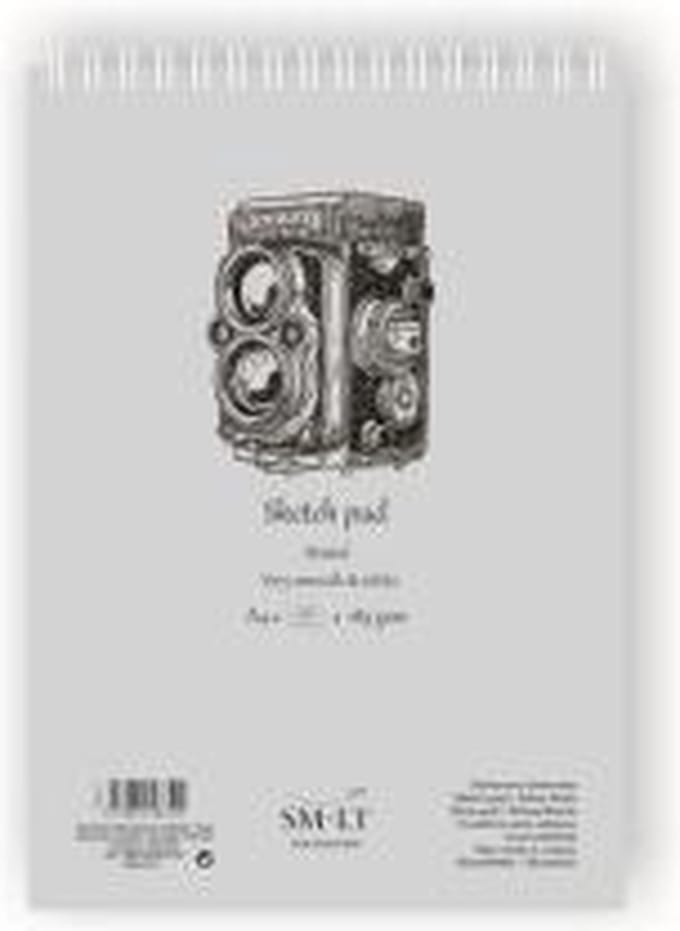 SMLT ringband Bristol A4 tekenblok 185gr 50 vel papier.