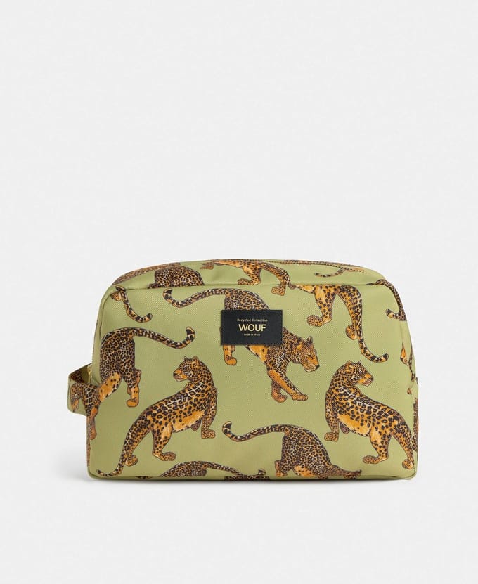 Wouf Toilettas Groot Leopard Avo