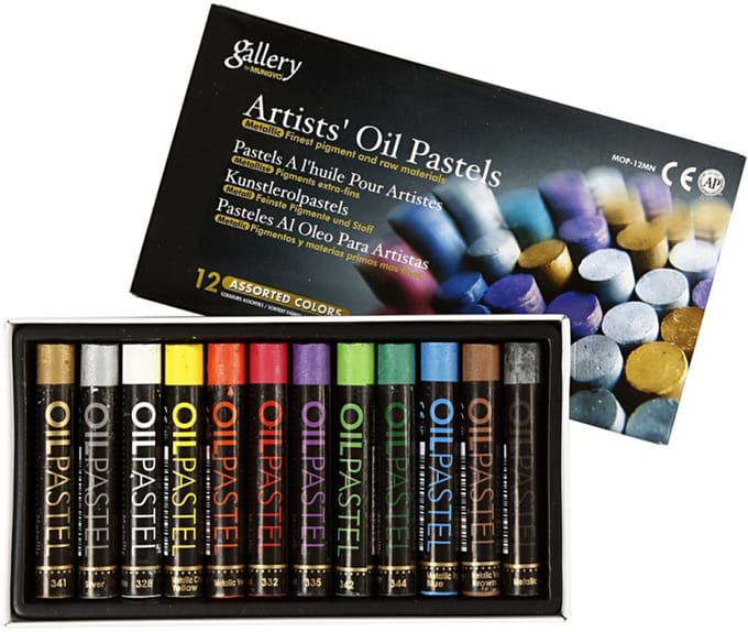 Mungyo Gallery Oliepastel Metallic Set 12 stuks